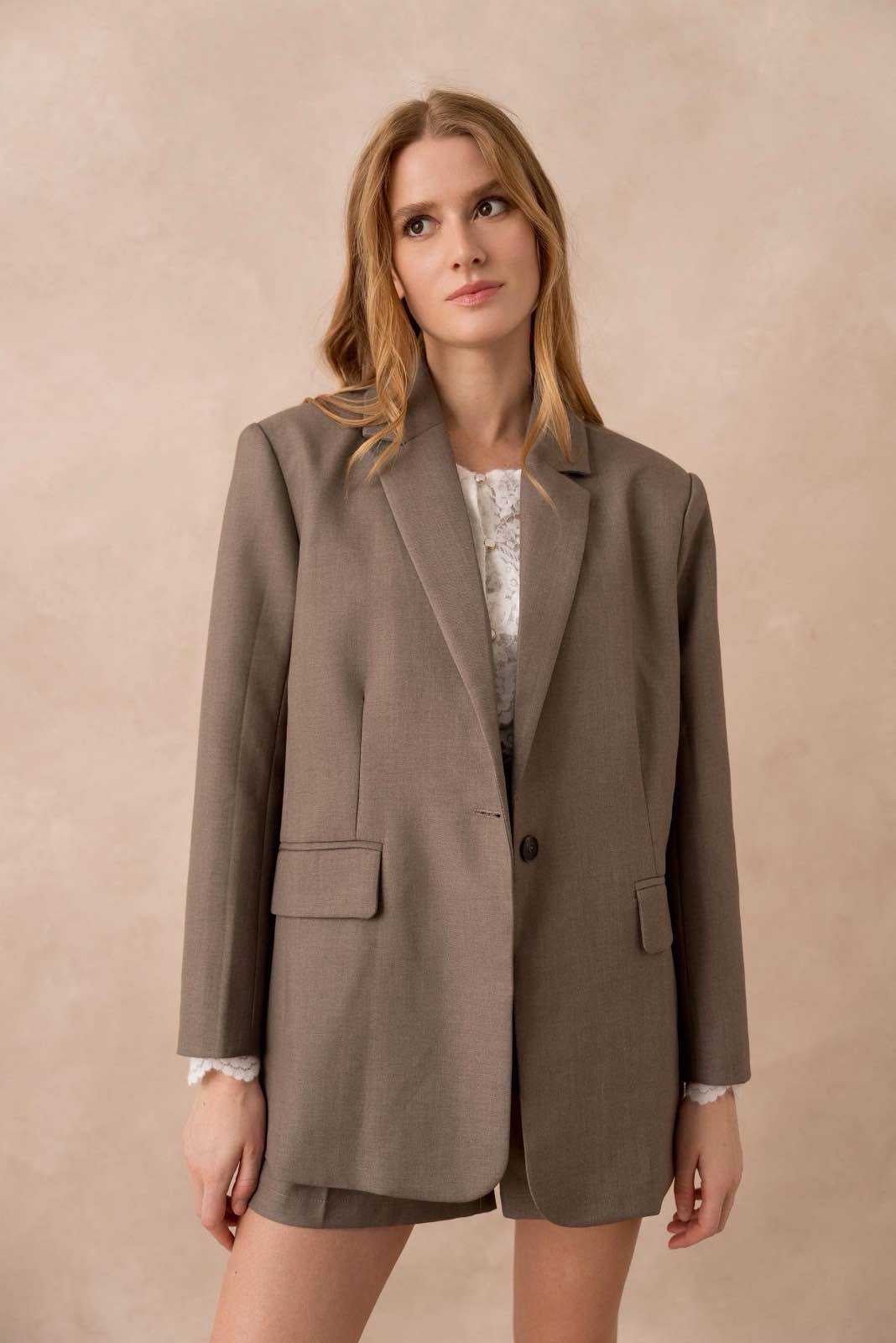 Blazer Angelo taupe - Léone