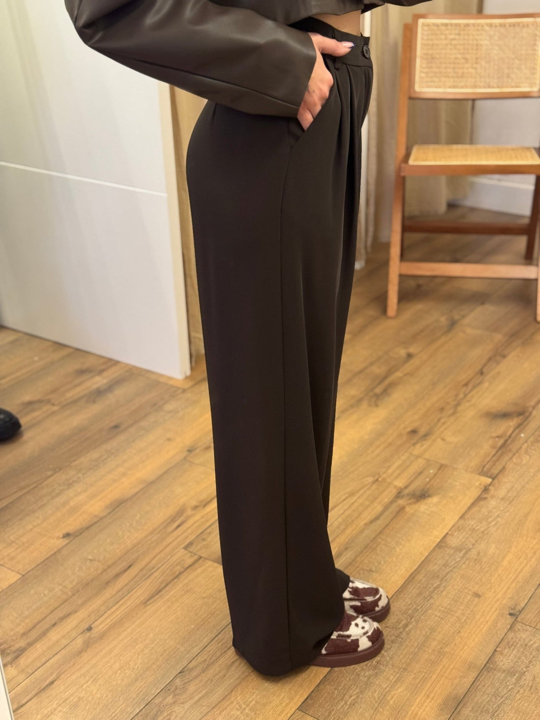 Pantalon Geoffrey chocolat - Léone