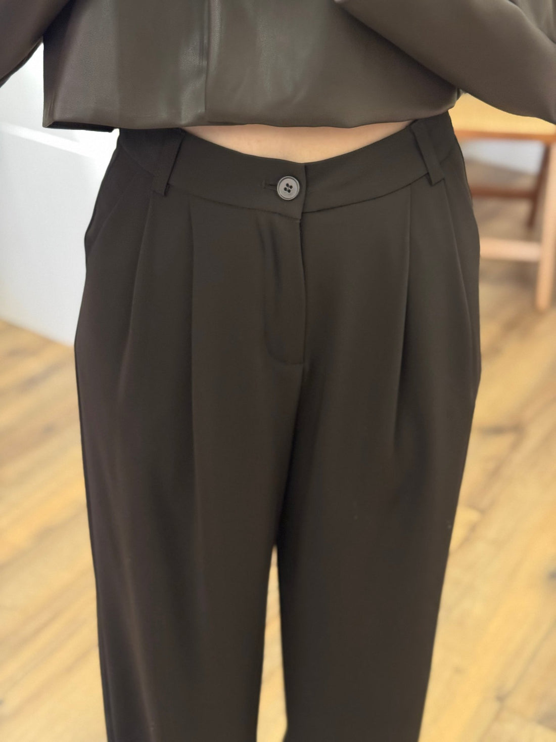 Pantalon Geoffrey chocolat - Léone