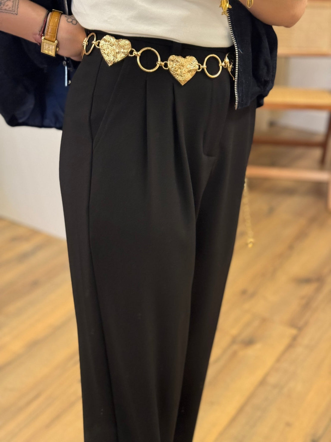 Pantalon Mozar noir - Léone
