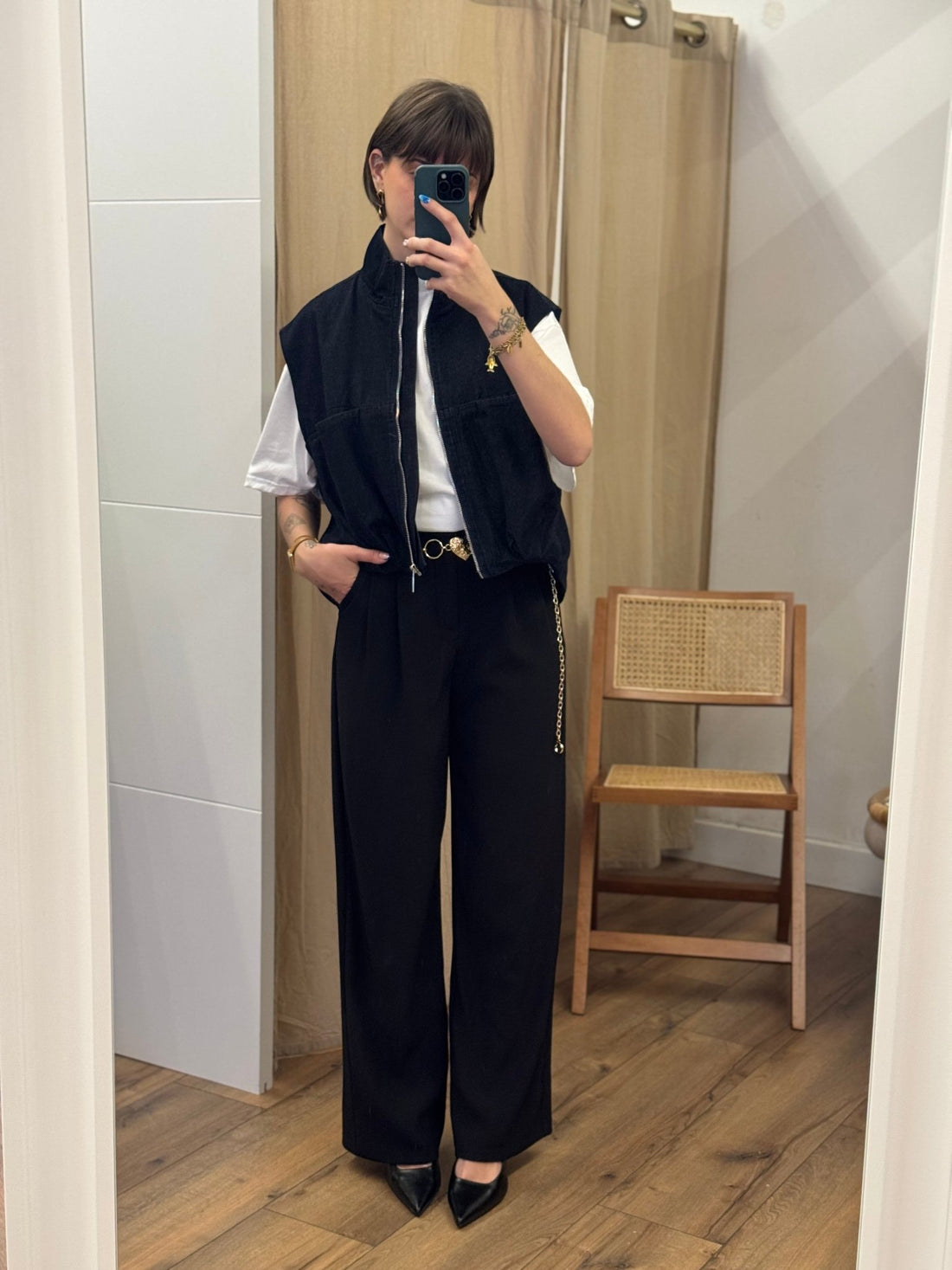 Pantalon Mozar noir - Léone