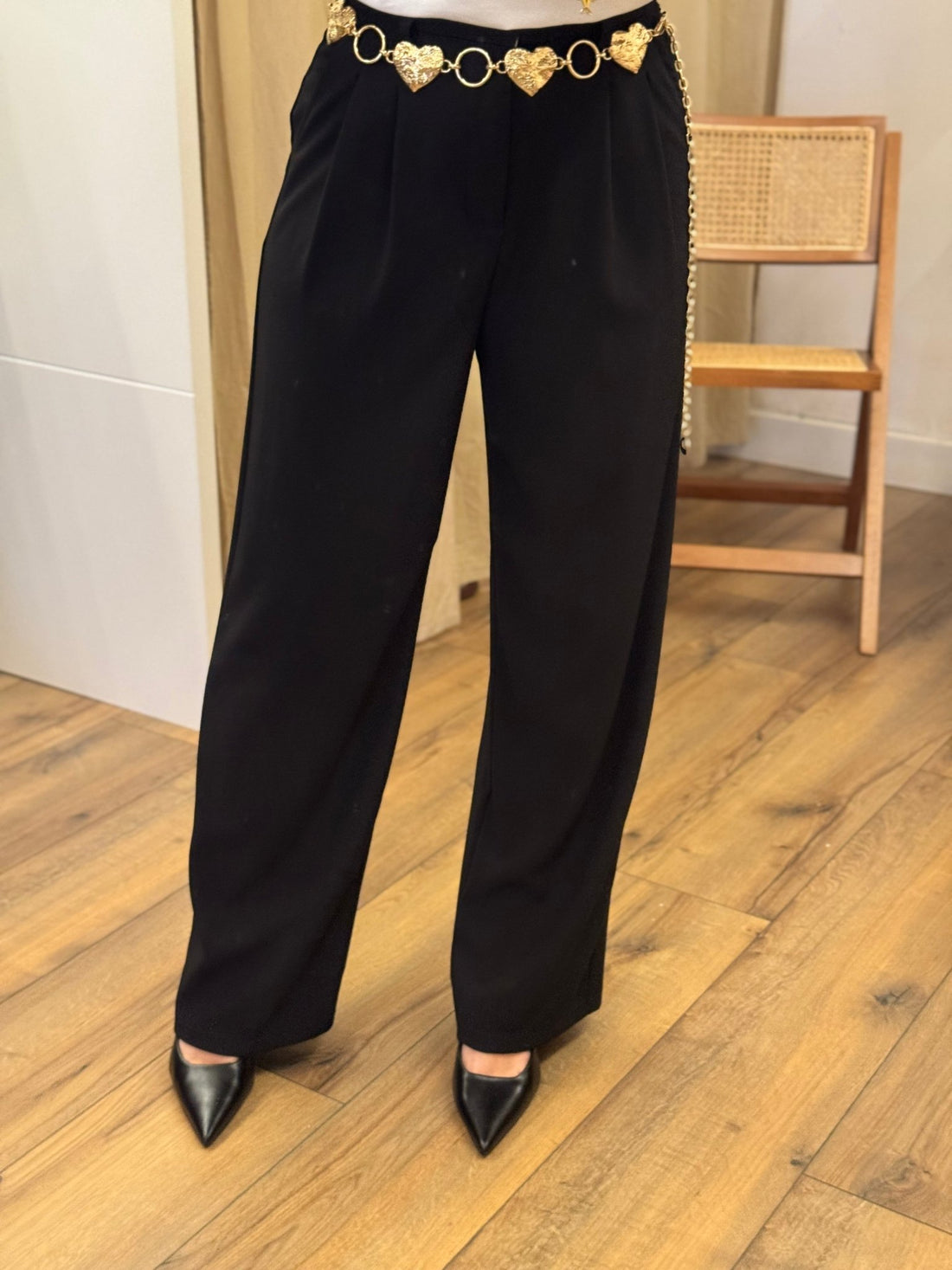 Pantalon Mozar noir - Léone