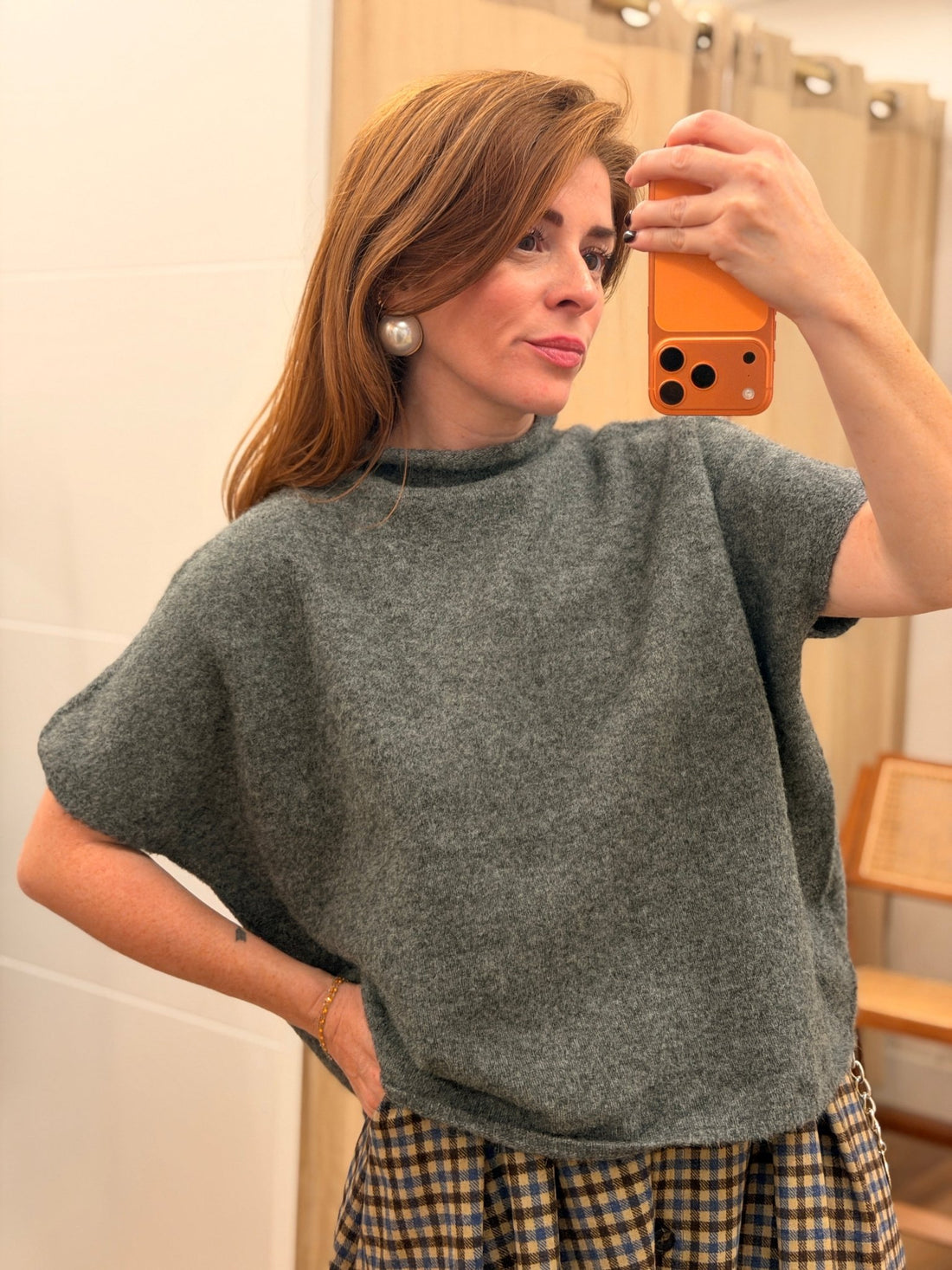 Pull Alwenn gris - Léone