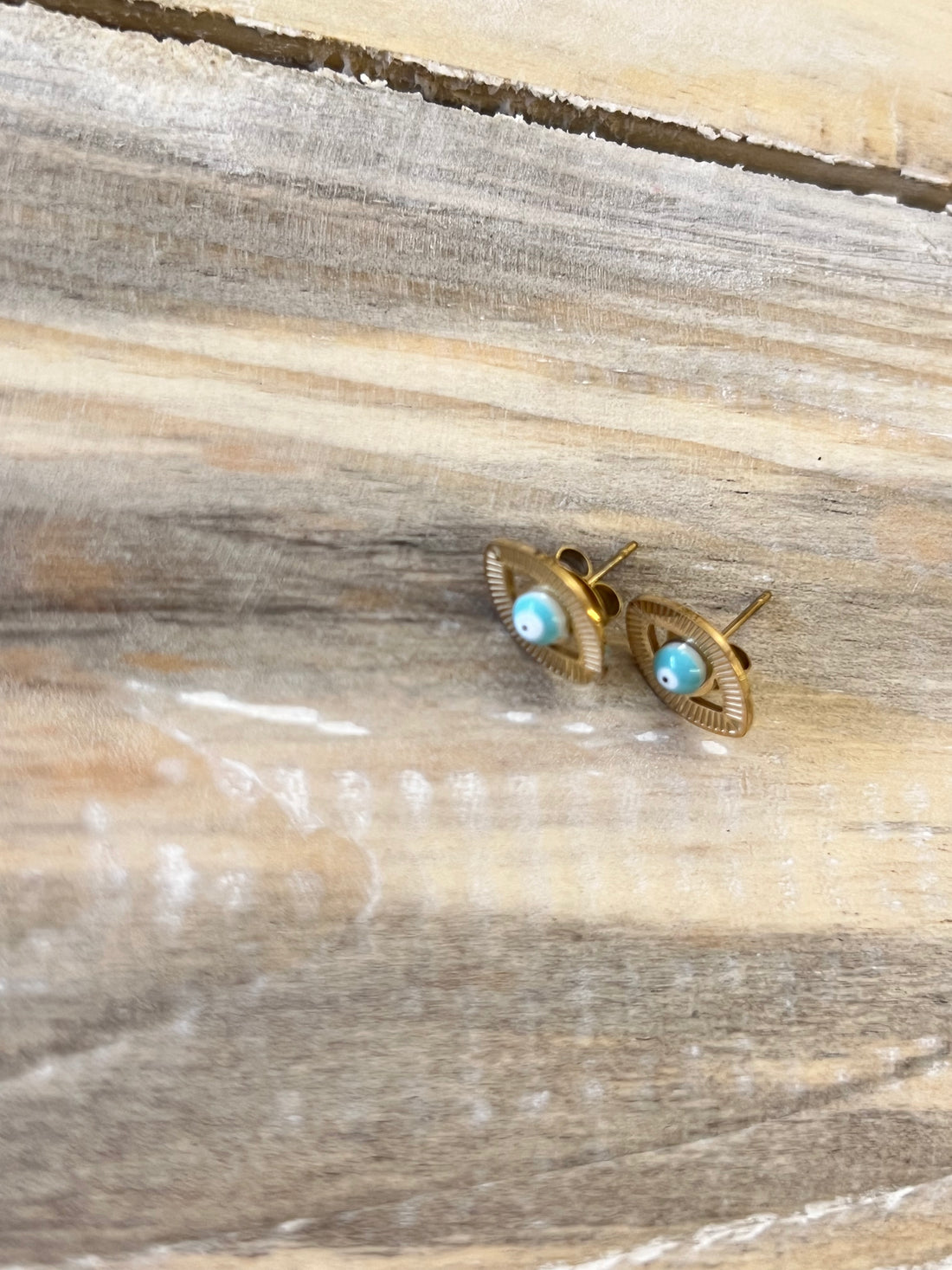 Boucles d’oreilles œil striées