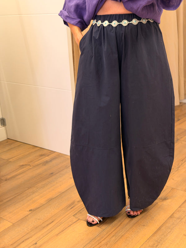 Pantalon coton Irma marine