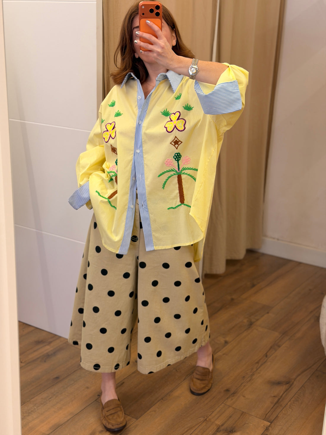 Bermuda pois Richie beige