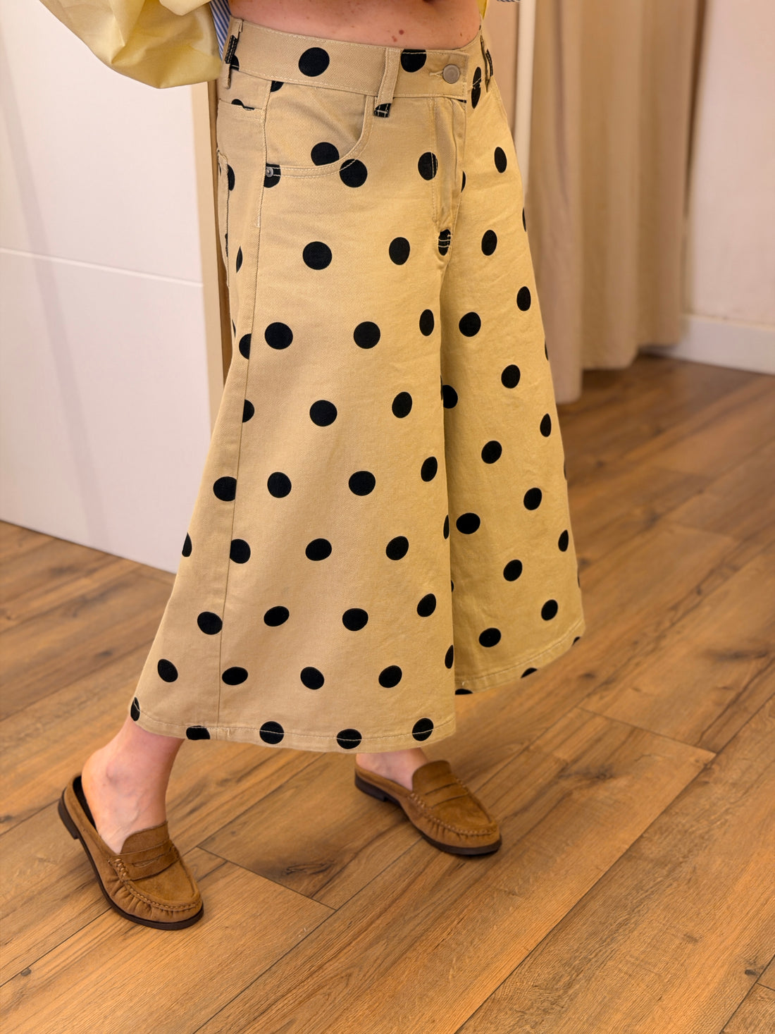 Bermuda pois Richie beige