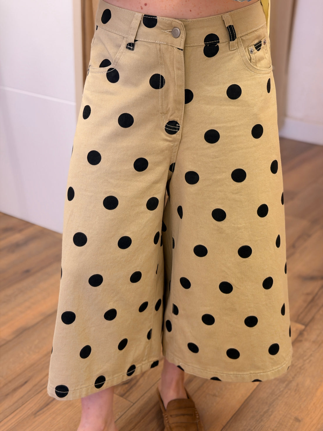 Bermuda pois Richie beige