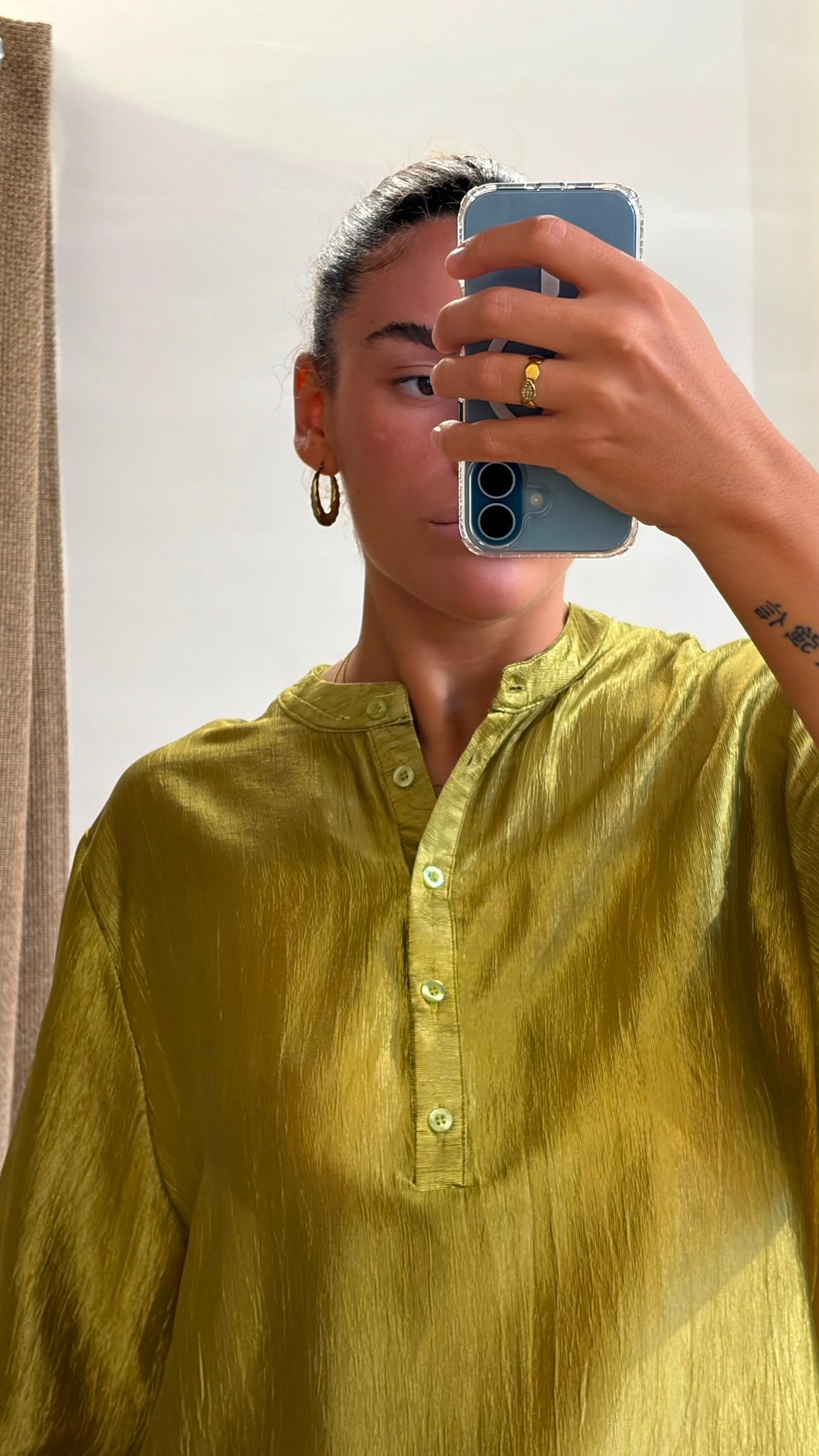 Blouse légère Mila olive