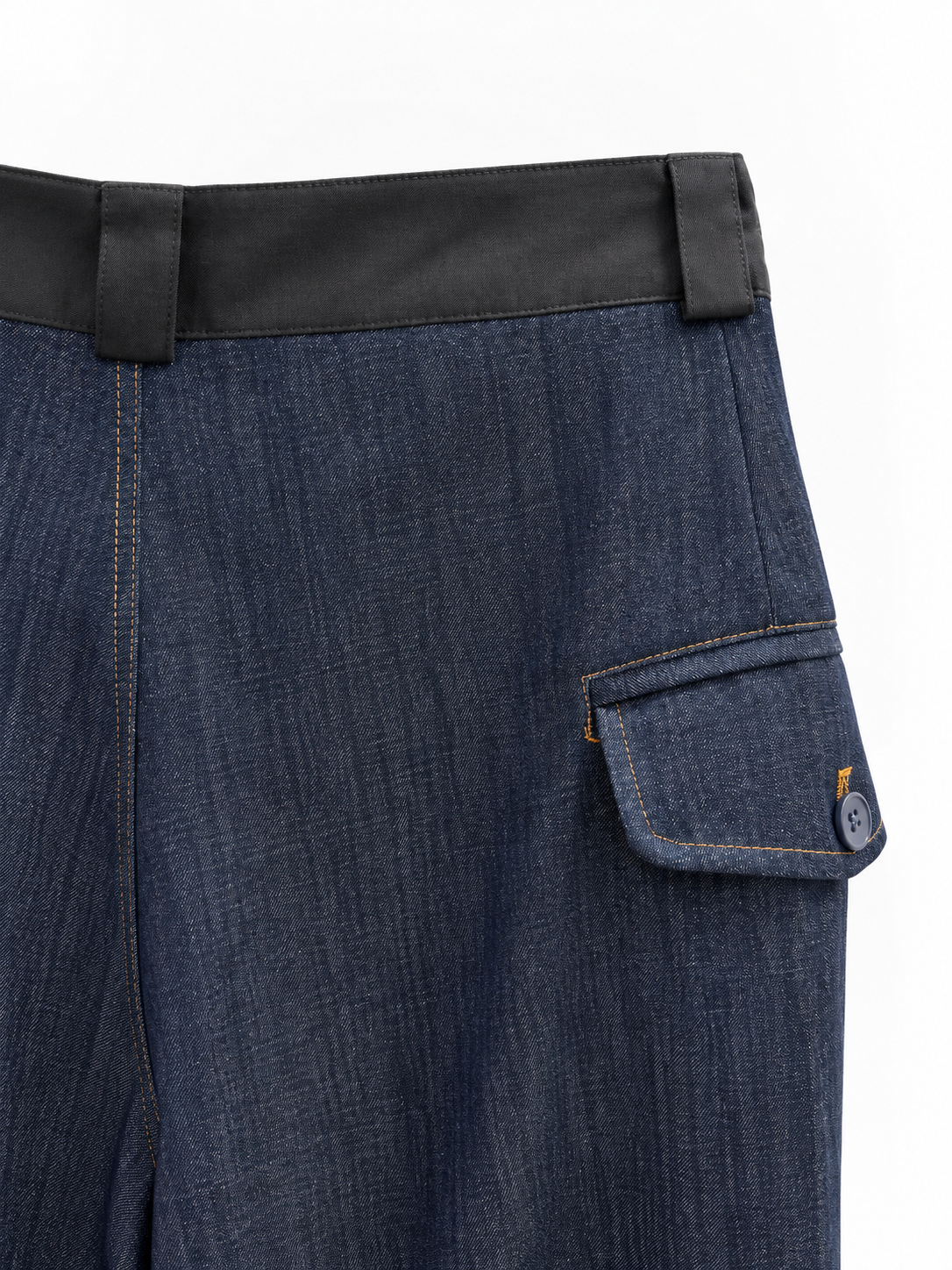 Pantalon bicolore gris bleu