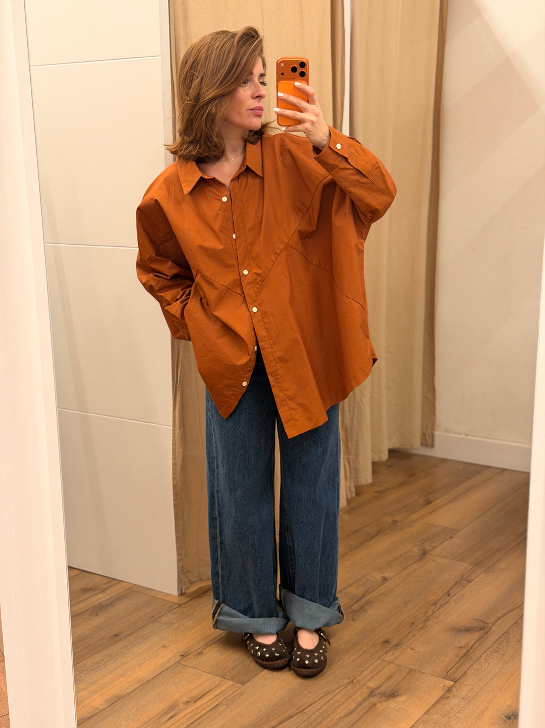 Chemise Lisa rouille