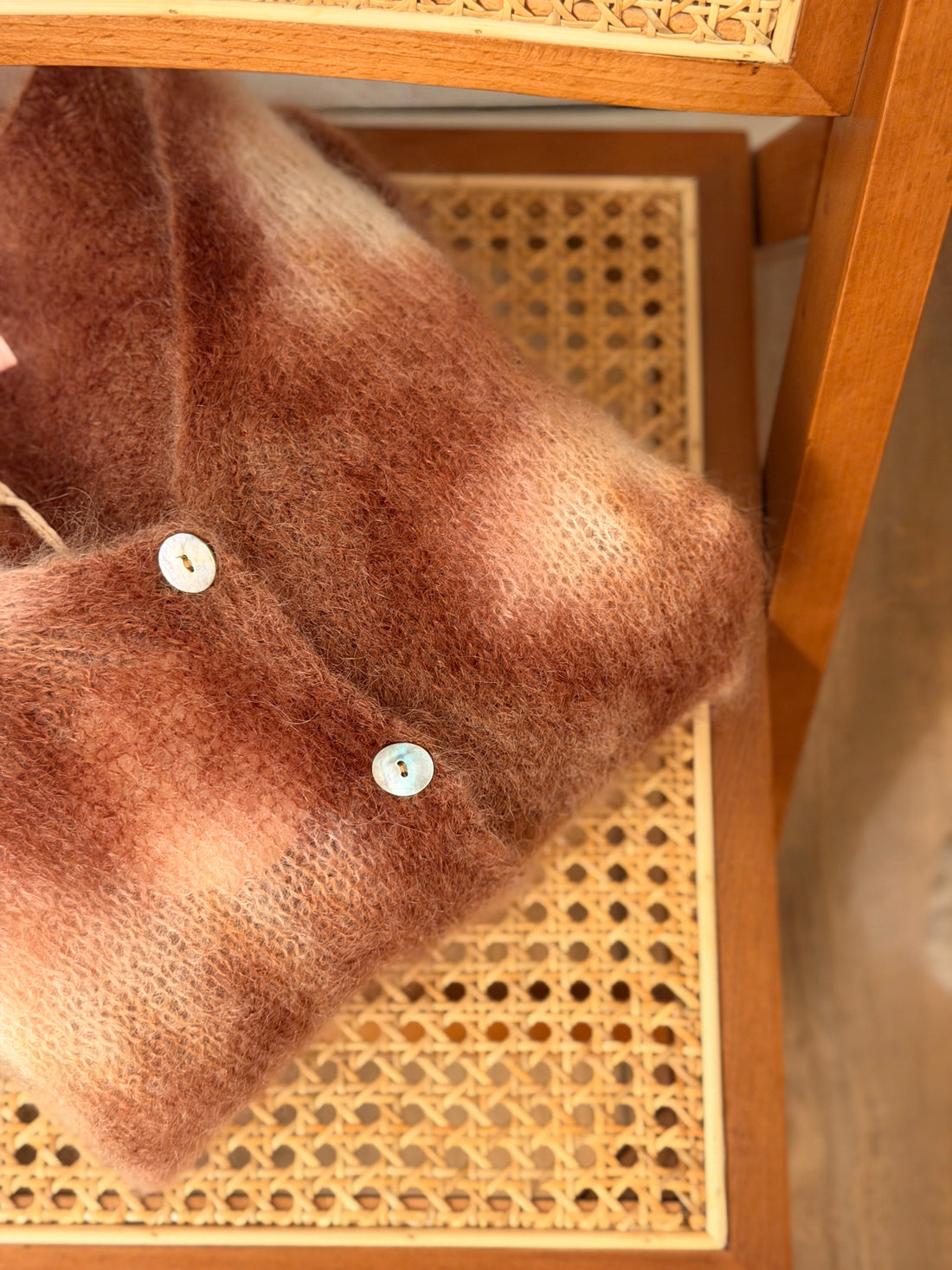 Gilet en mohair Willy marron