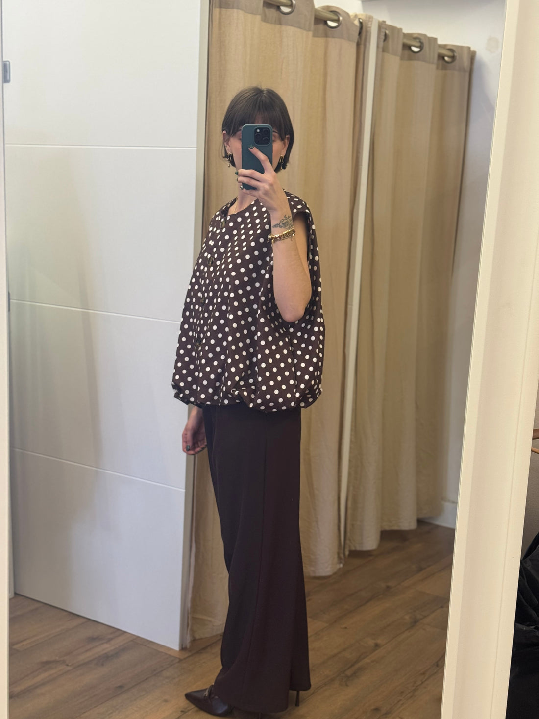 Gilet Cher marron