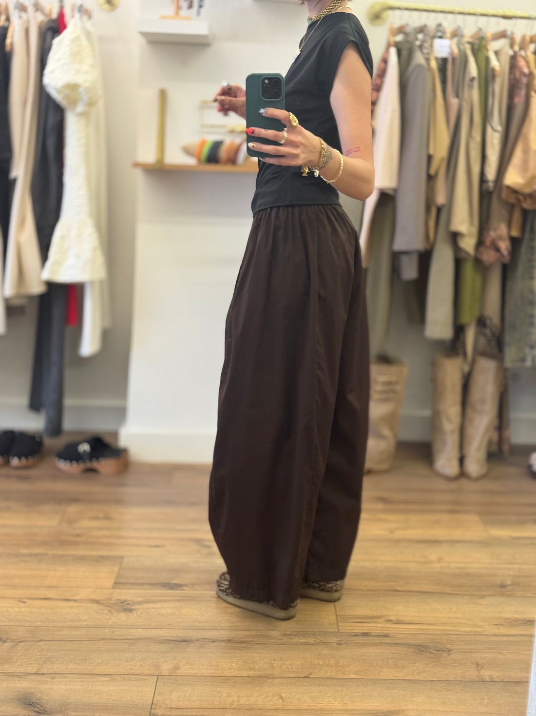 Pantalon Kamo marron chocolat