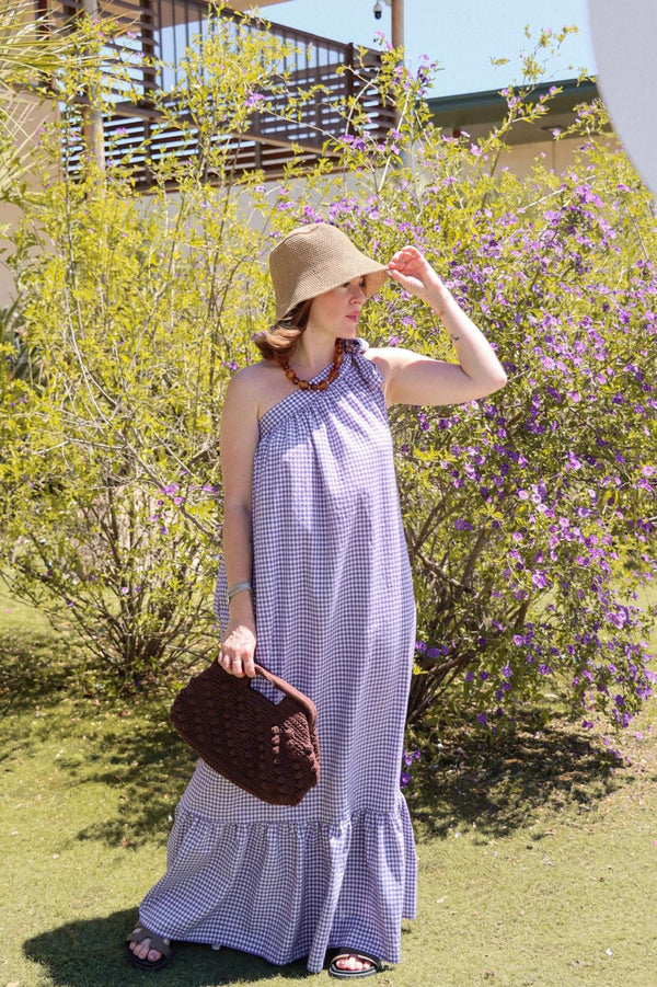 Robe asymétrique Angie lilas