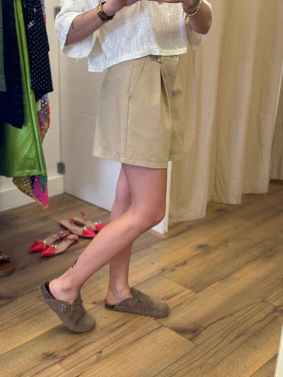 Short Nata taupe