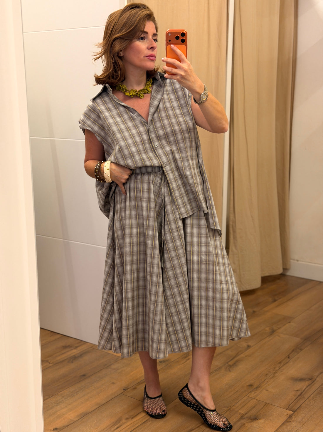 Ensemble carreaux gris Joanna