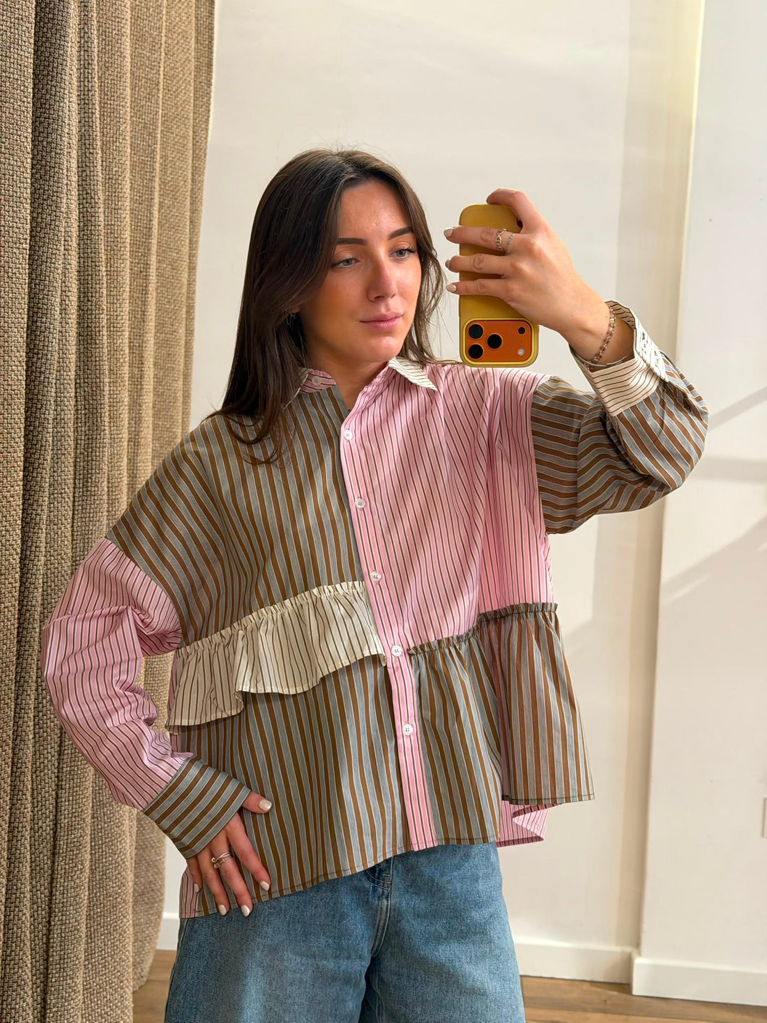 Chemise Irene rose