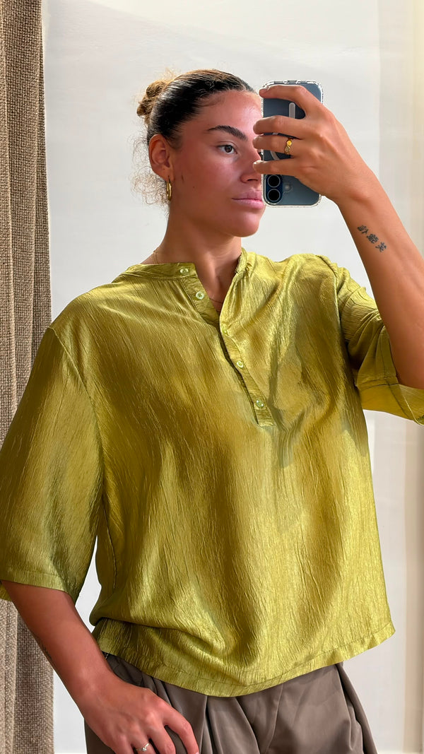 Blouse légère Mila olive