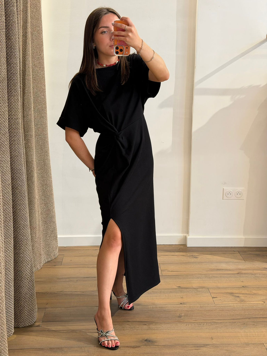 Robe tshirt Alix noire