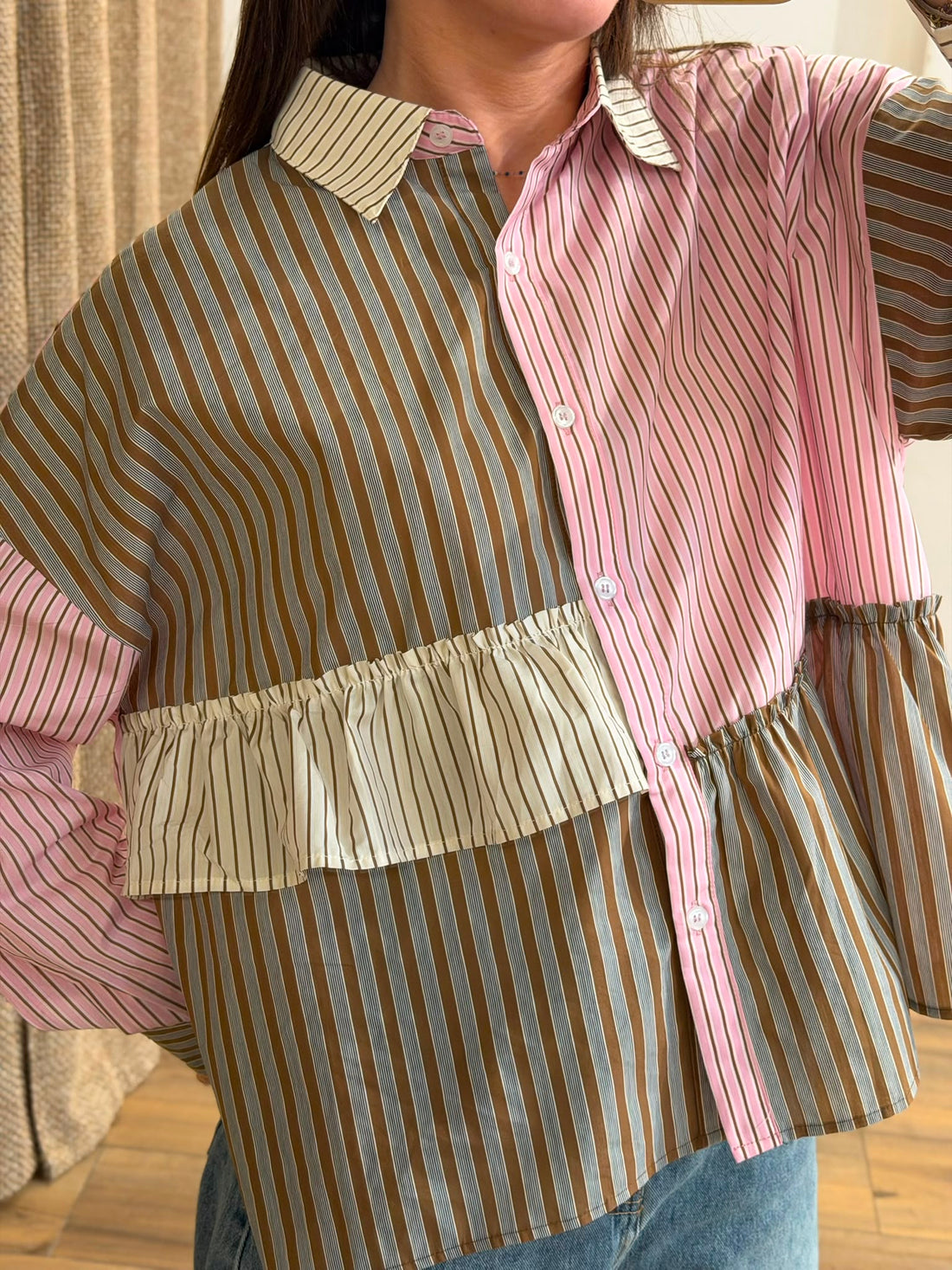 Chemise Irene rose