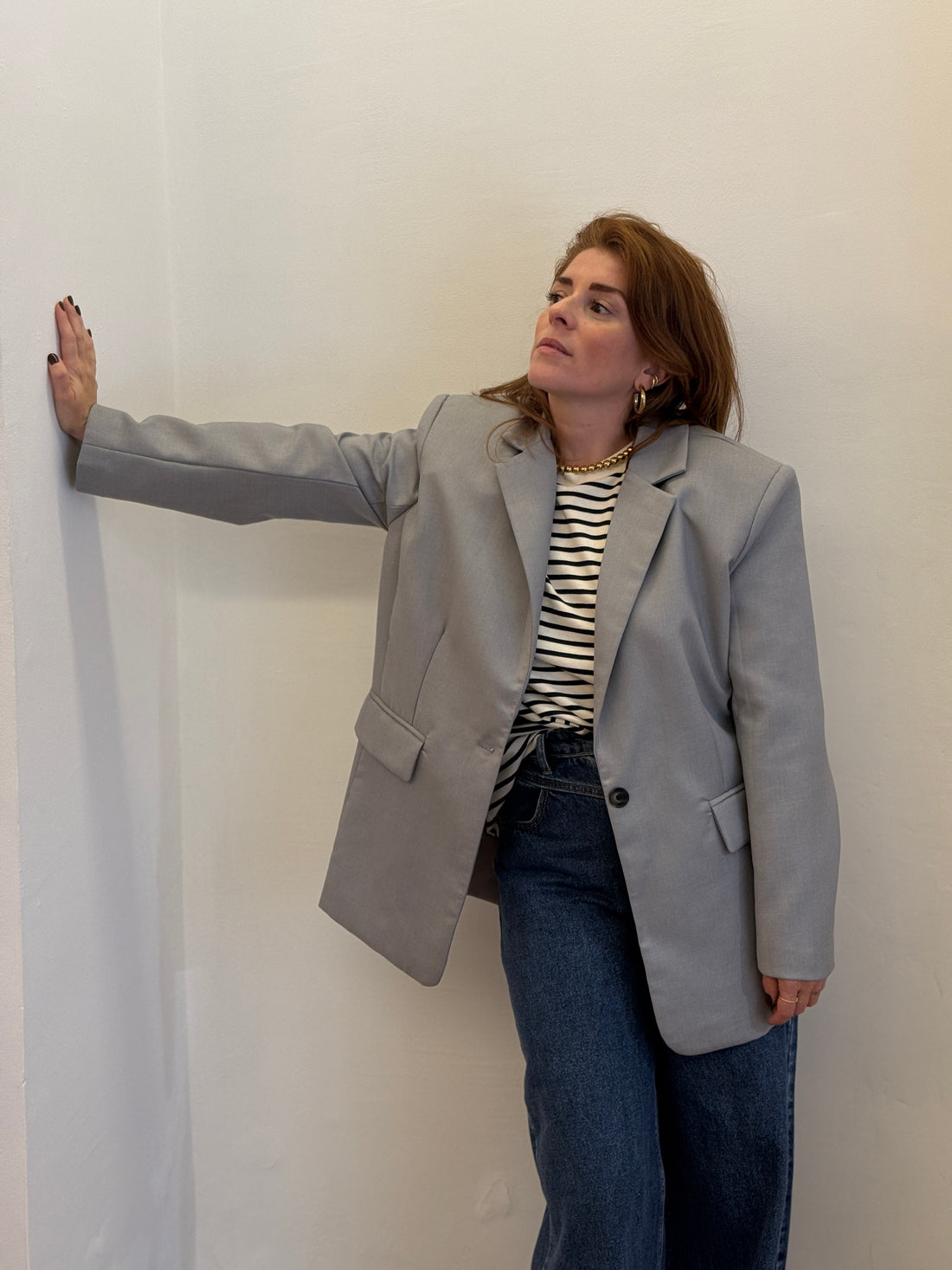 Blazer Angelo gris clair