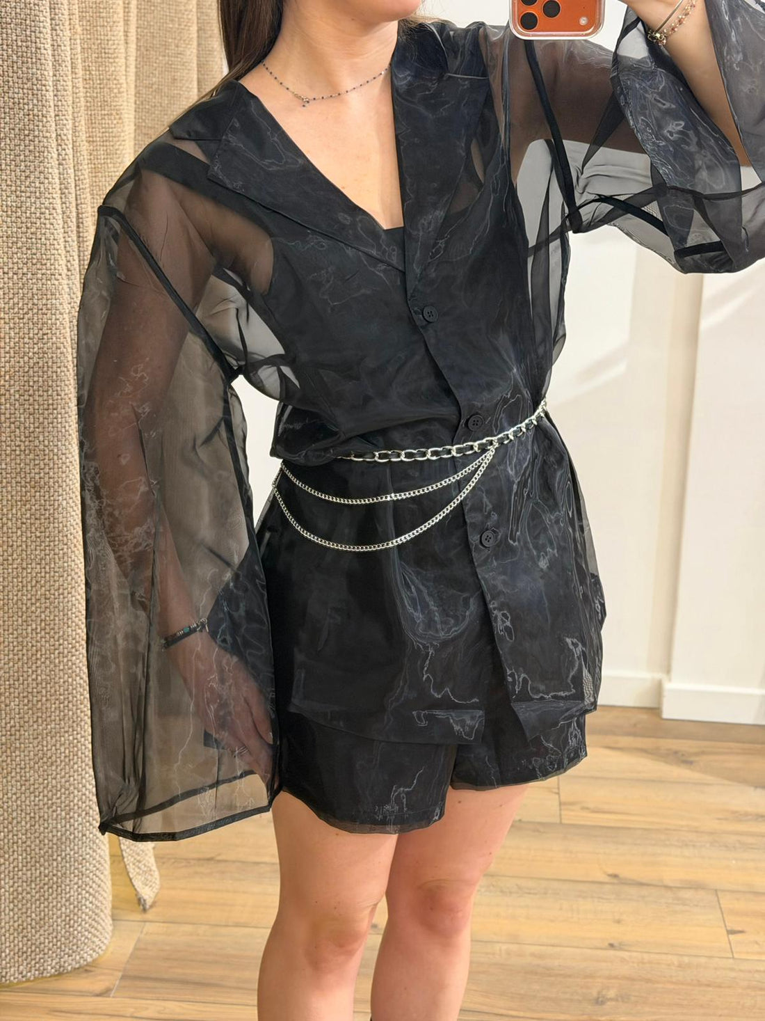 Ensemble en organza noir