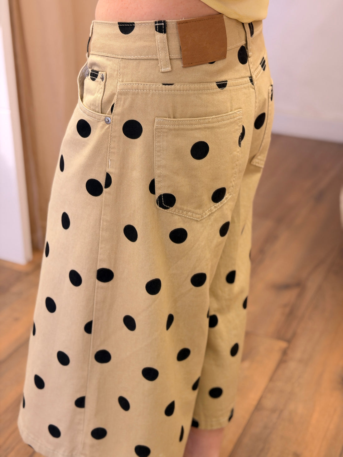 Bermuda pois Richie beige