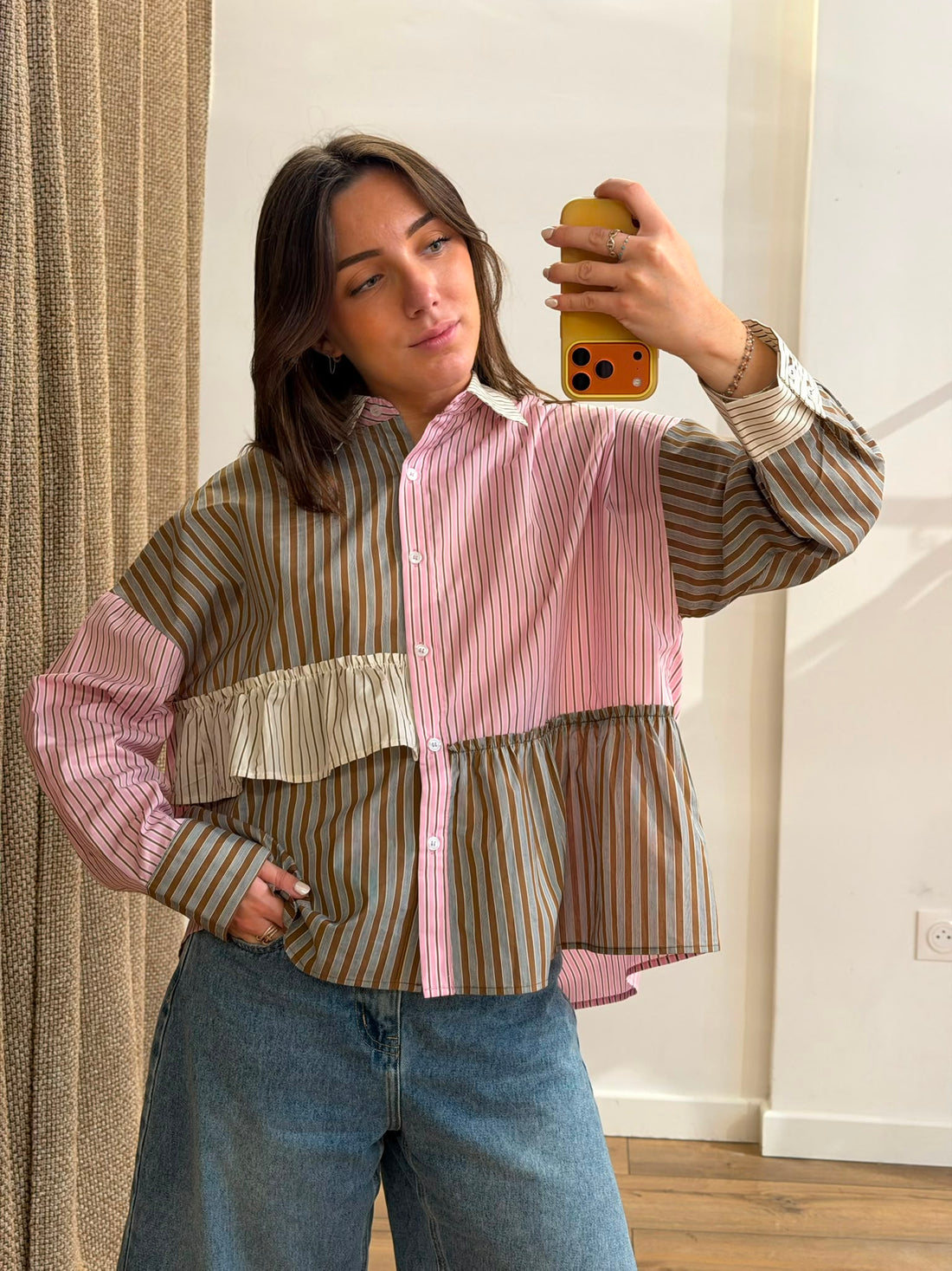 Chemise Irene rose