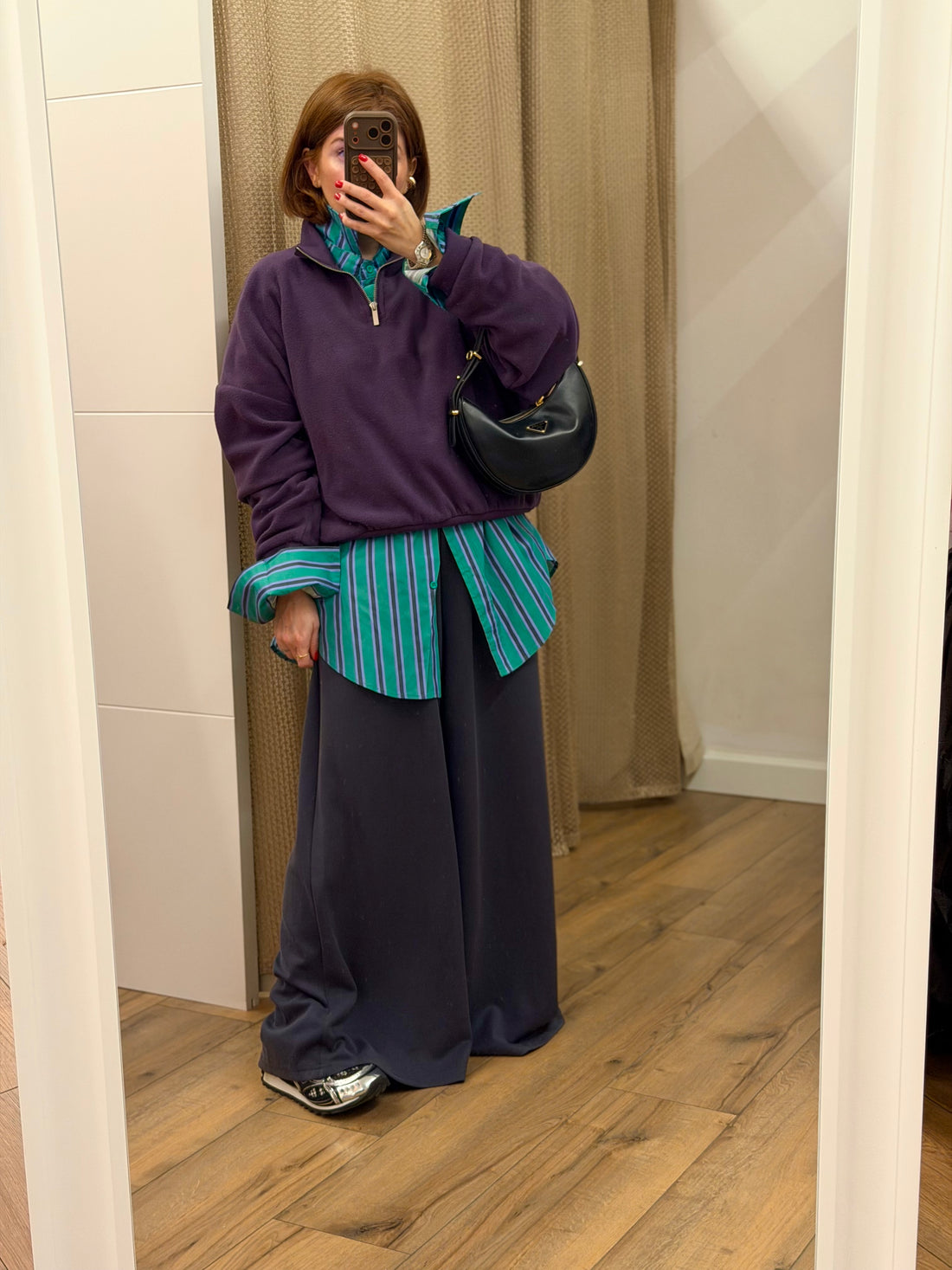Sweat polaire violet