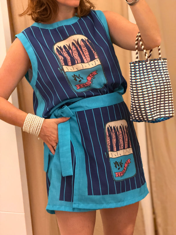 Short jupe Soro bleu