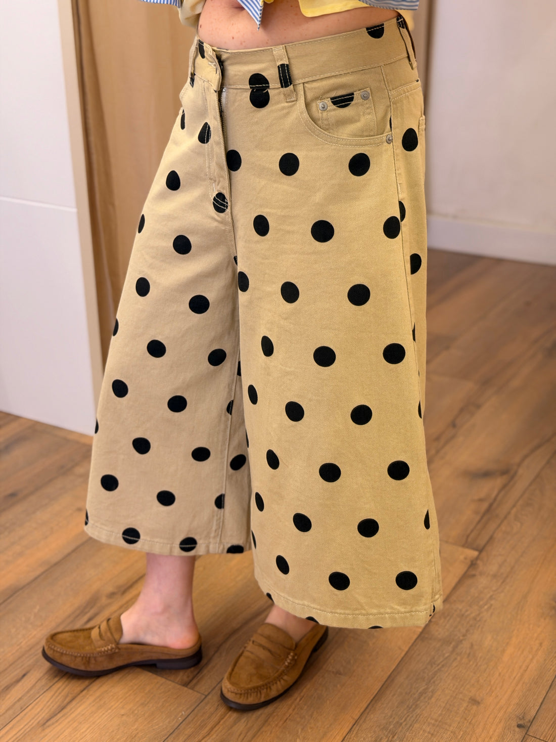 Bermuda pois Richie beige