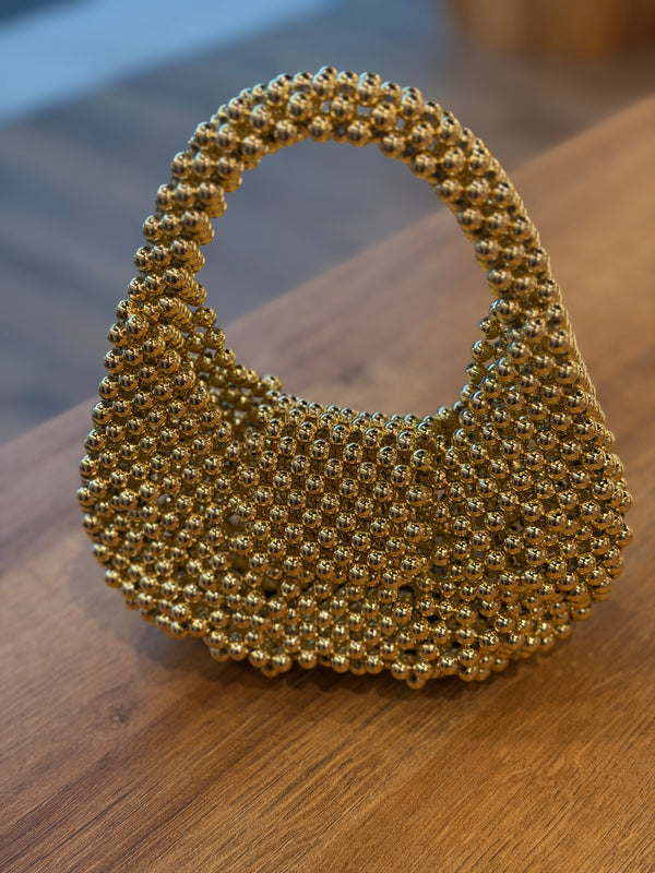 Sac a main perles or