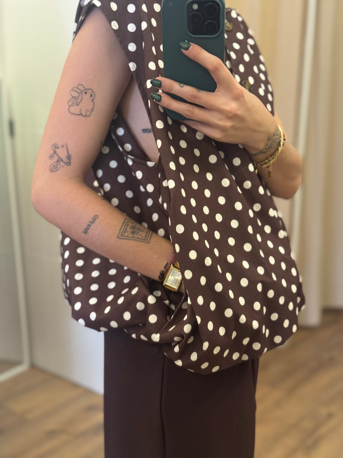 Gilet Cher marron