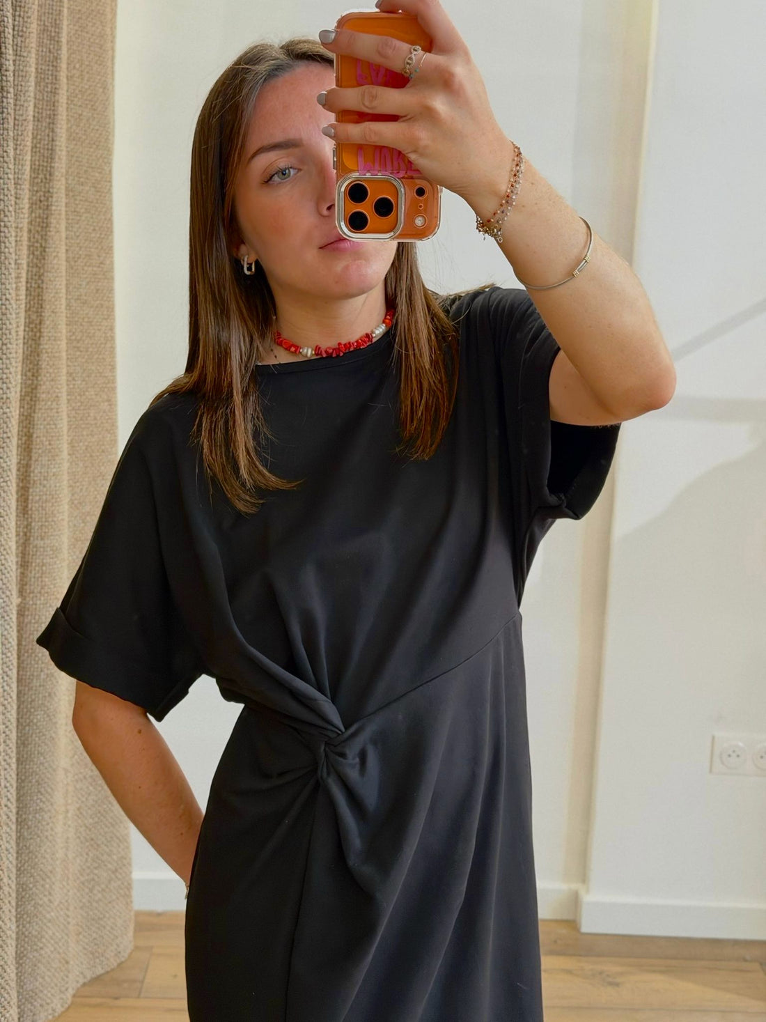 Robe tshirt Alix noire