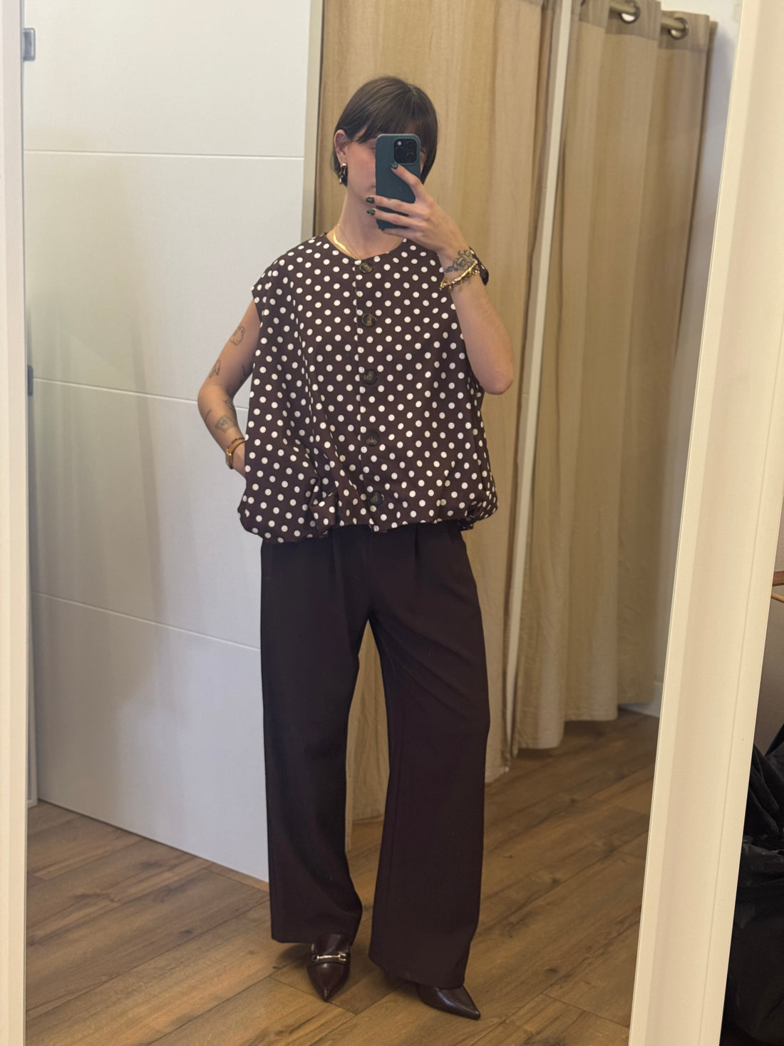 Gilet Cher marron