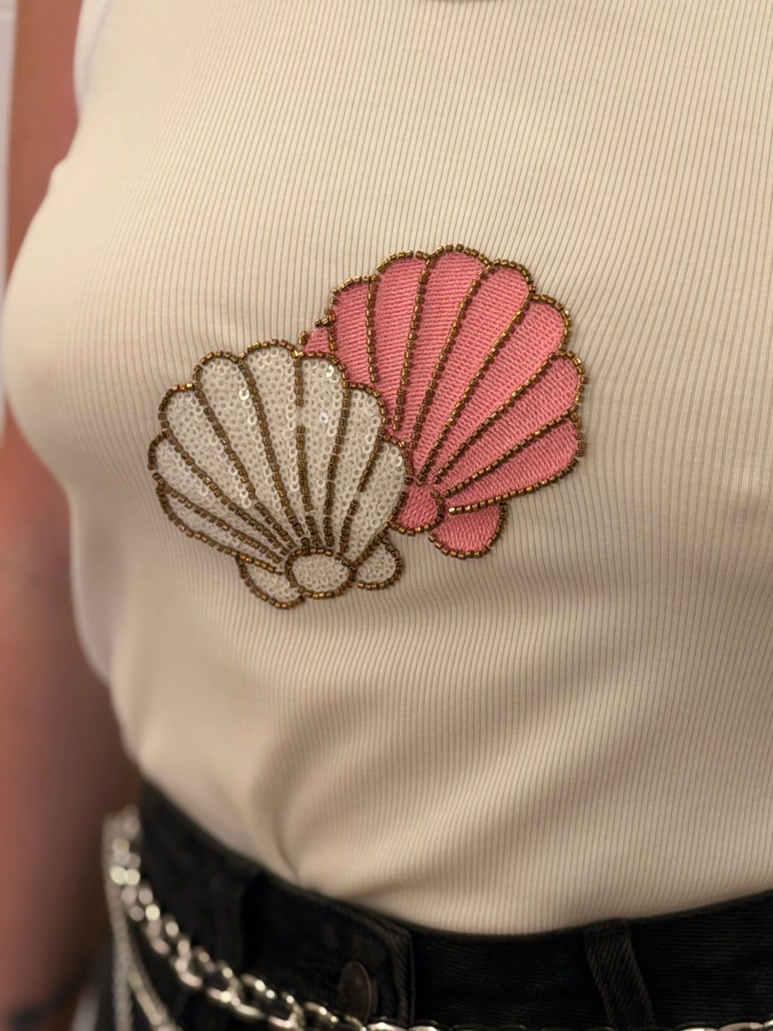 Débardeur Romy coquillage rose