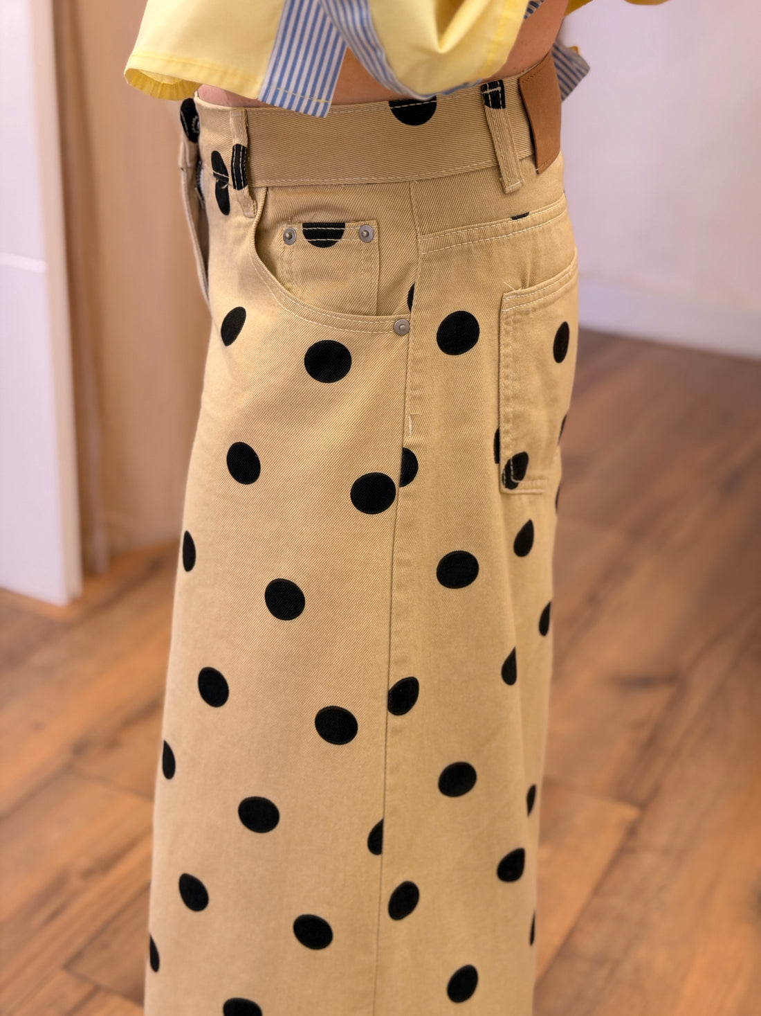 Bermuda pois Richie beige