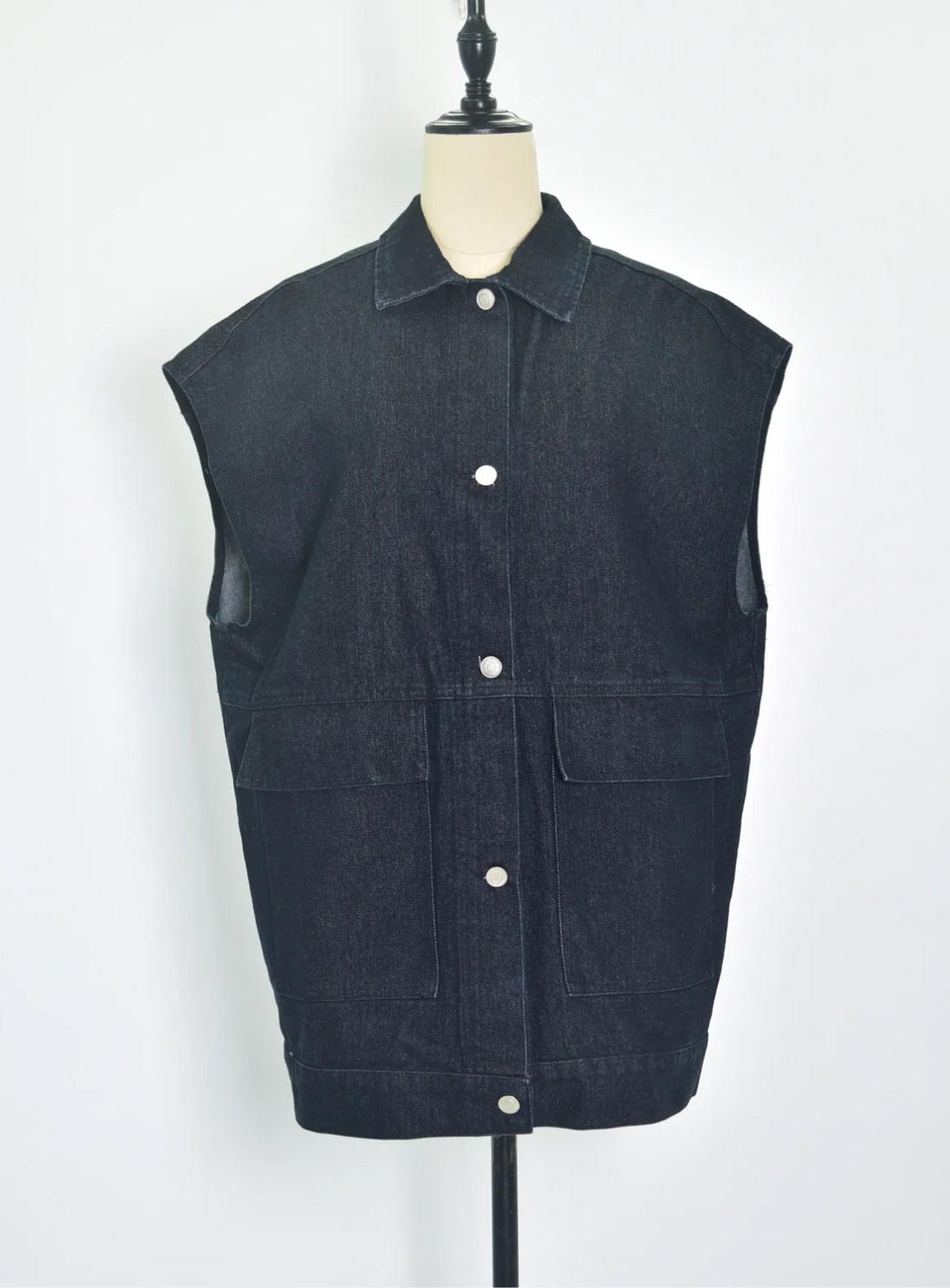 Gilet Enzo bleu brut