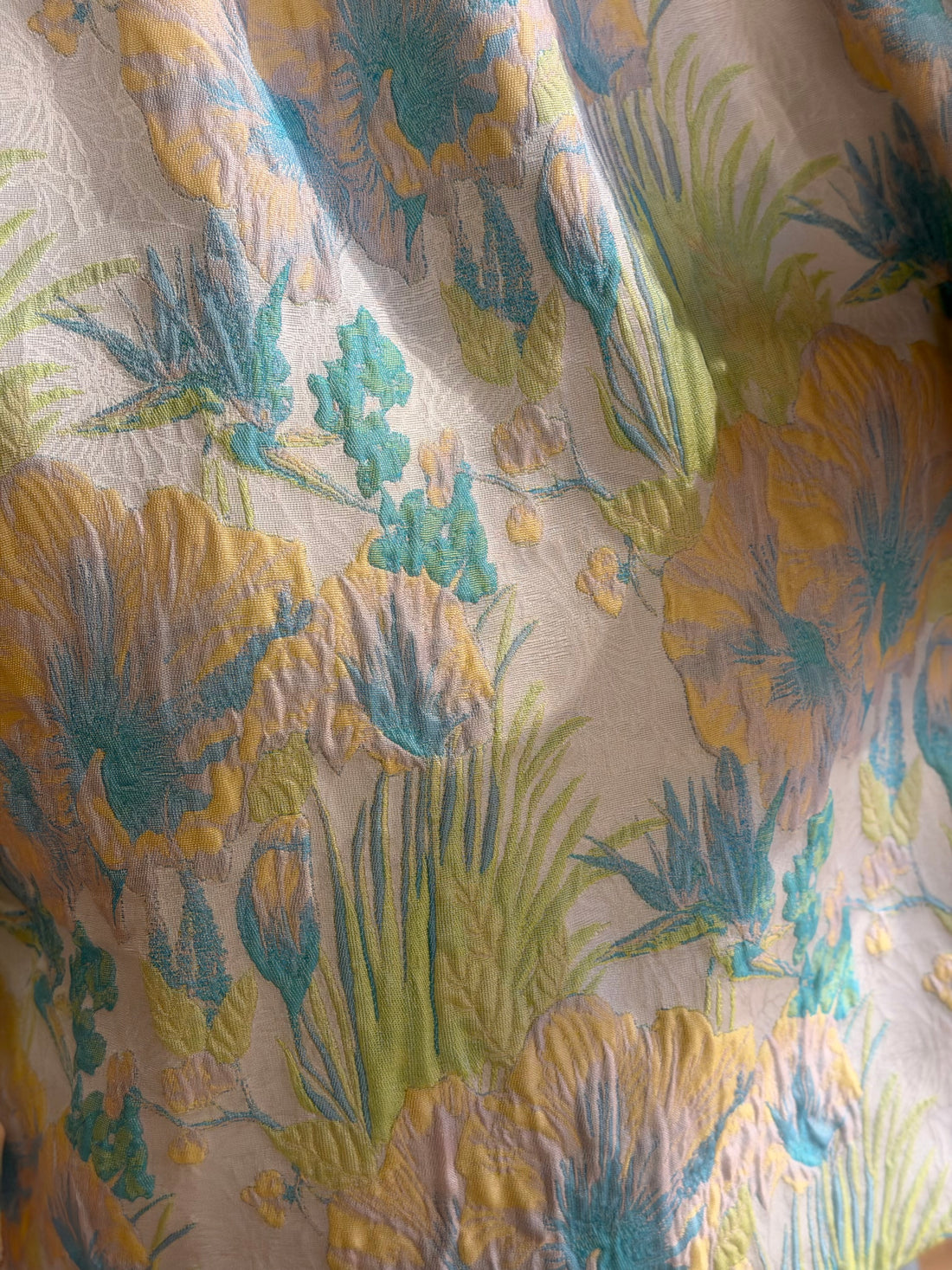 Top jacquard Brendan bleu