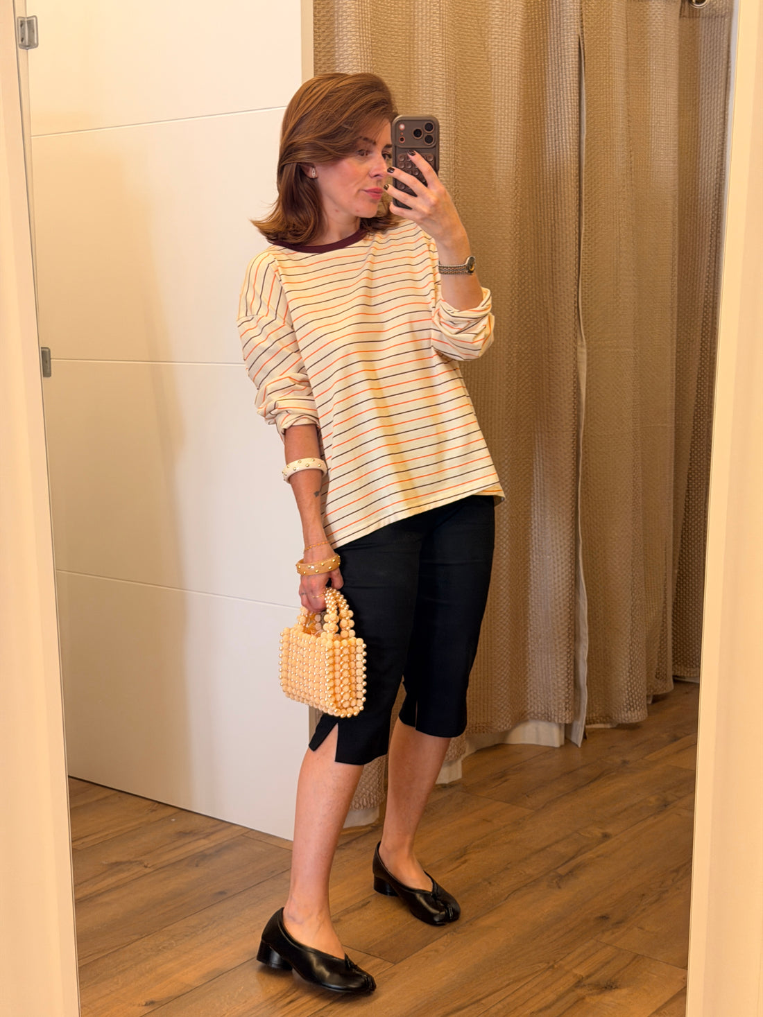 Ballerines noires style tabi
