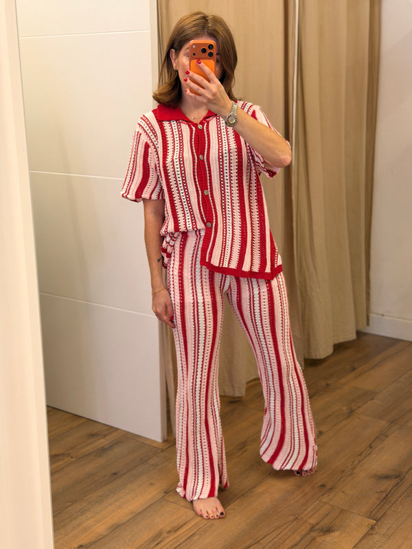 Ensemble crochet Ada rouge