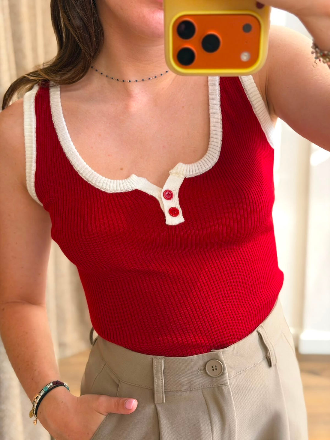 Débardeur Riri rouge