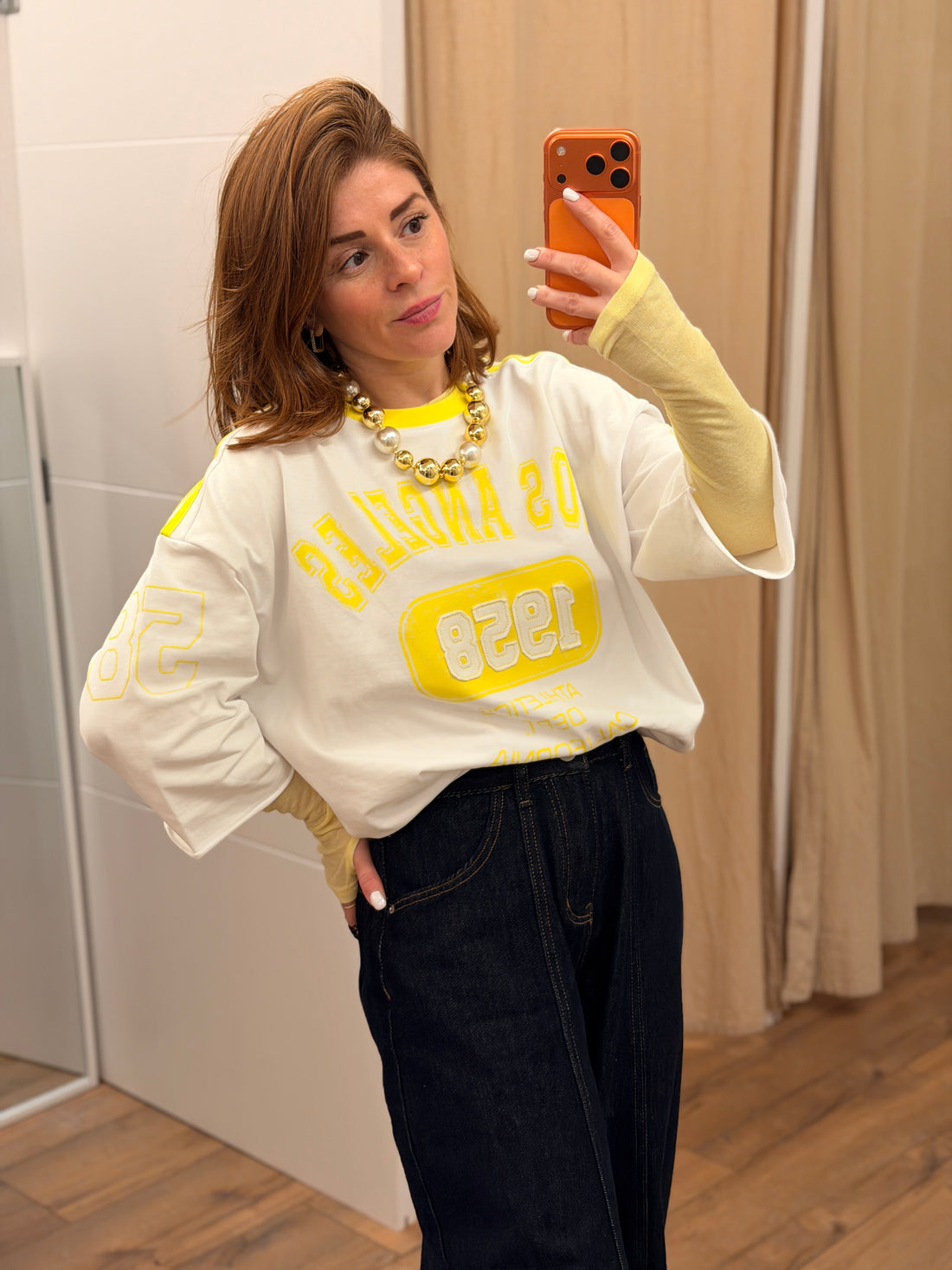 Tshirt Athletics jaune