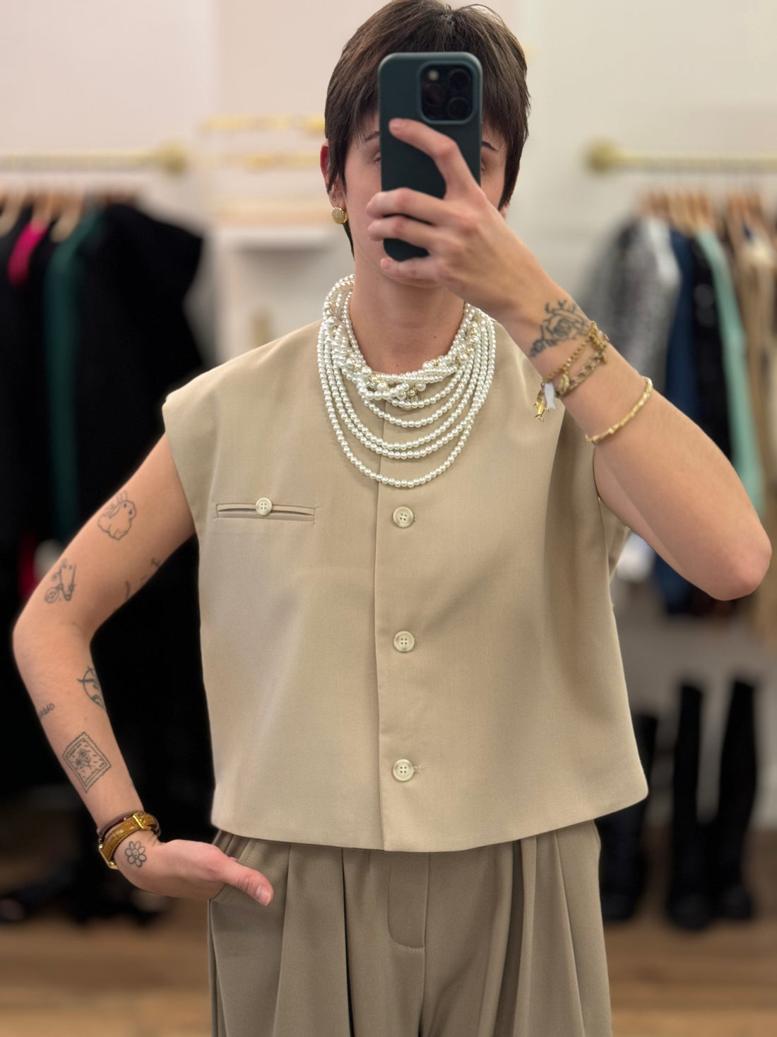 Gilet Vincent beige