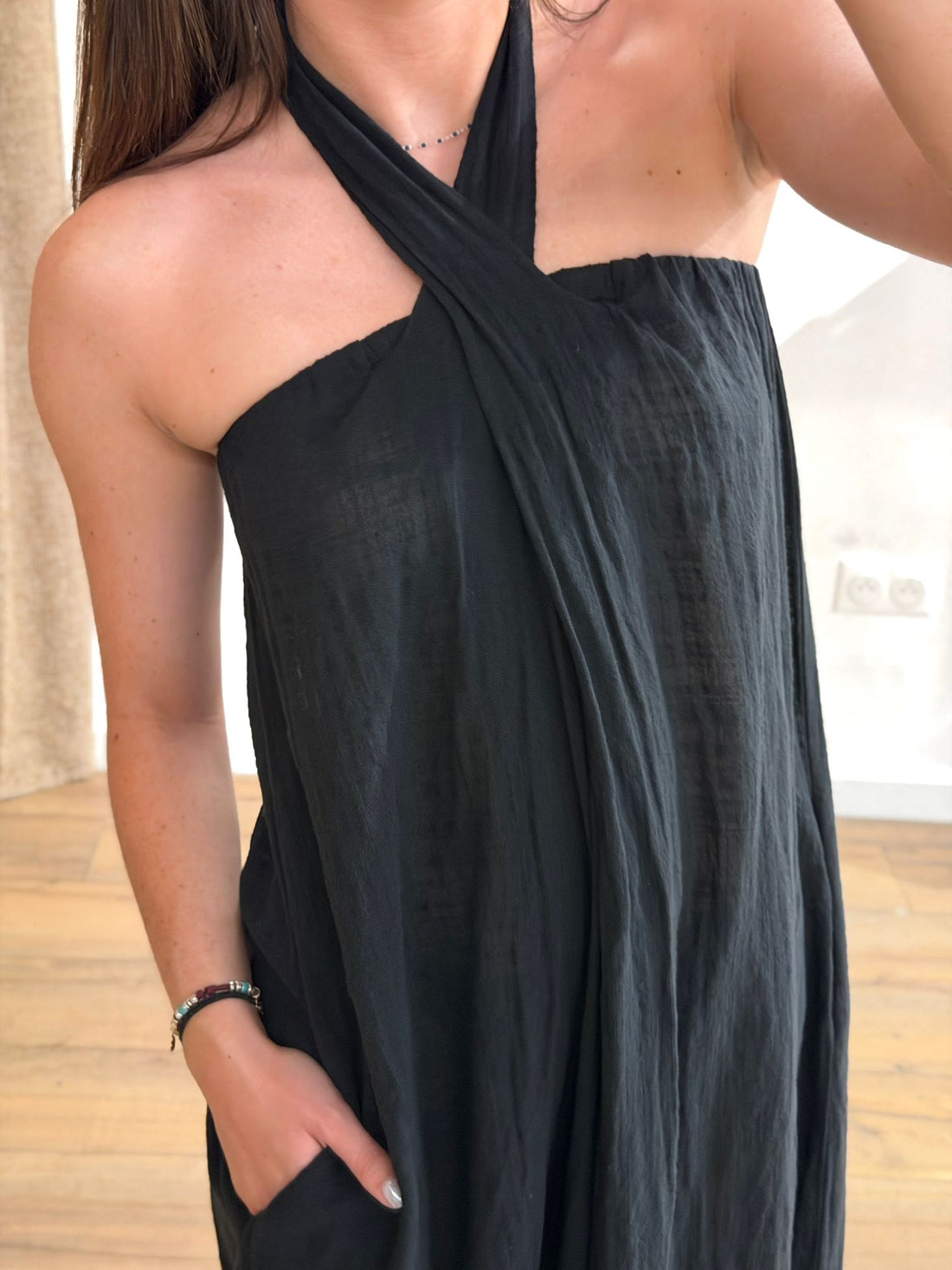 Robe longue Aïti noir