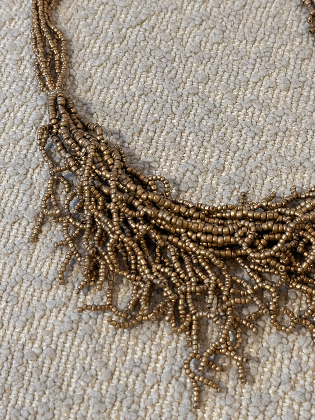 Collier coraux perle doré