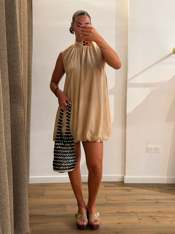 Robe bouffante Good beige