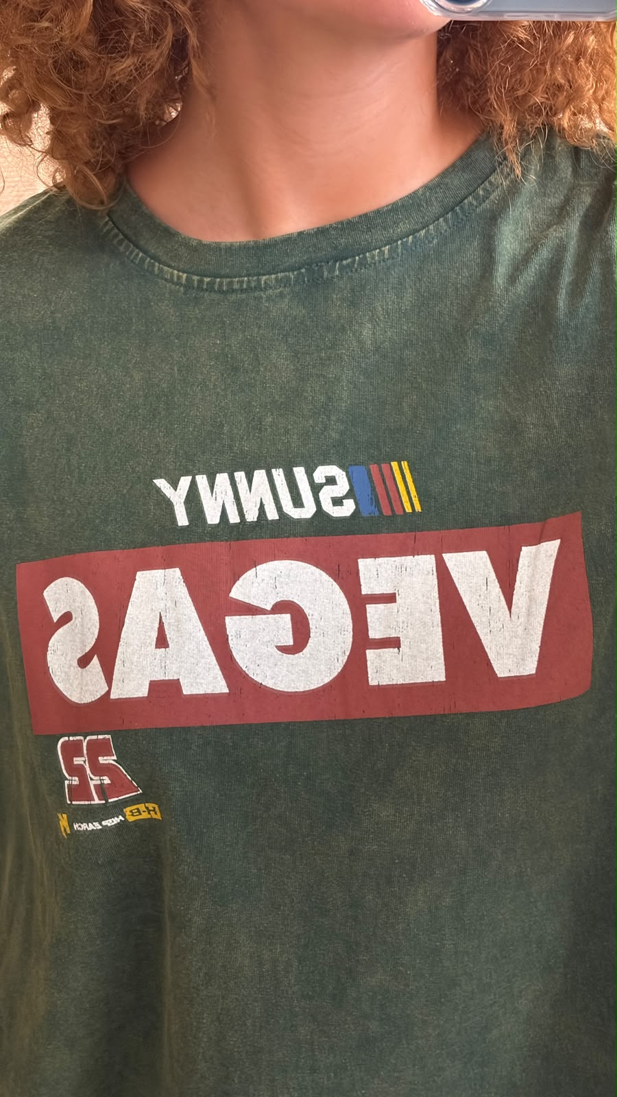 Tshirt oversize Vegas vert