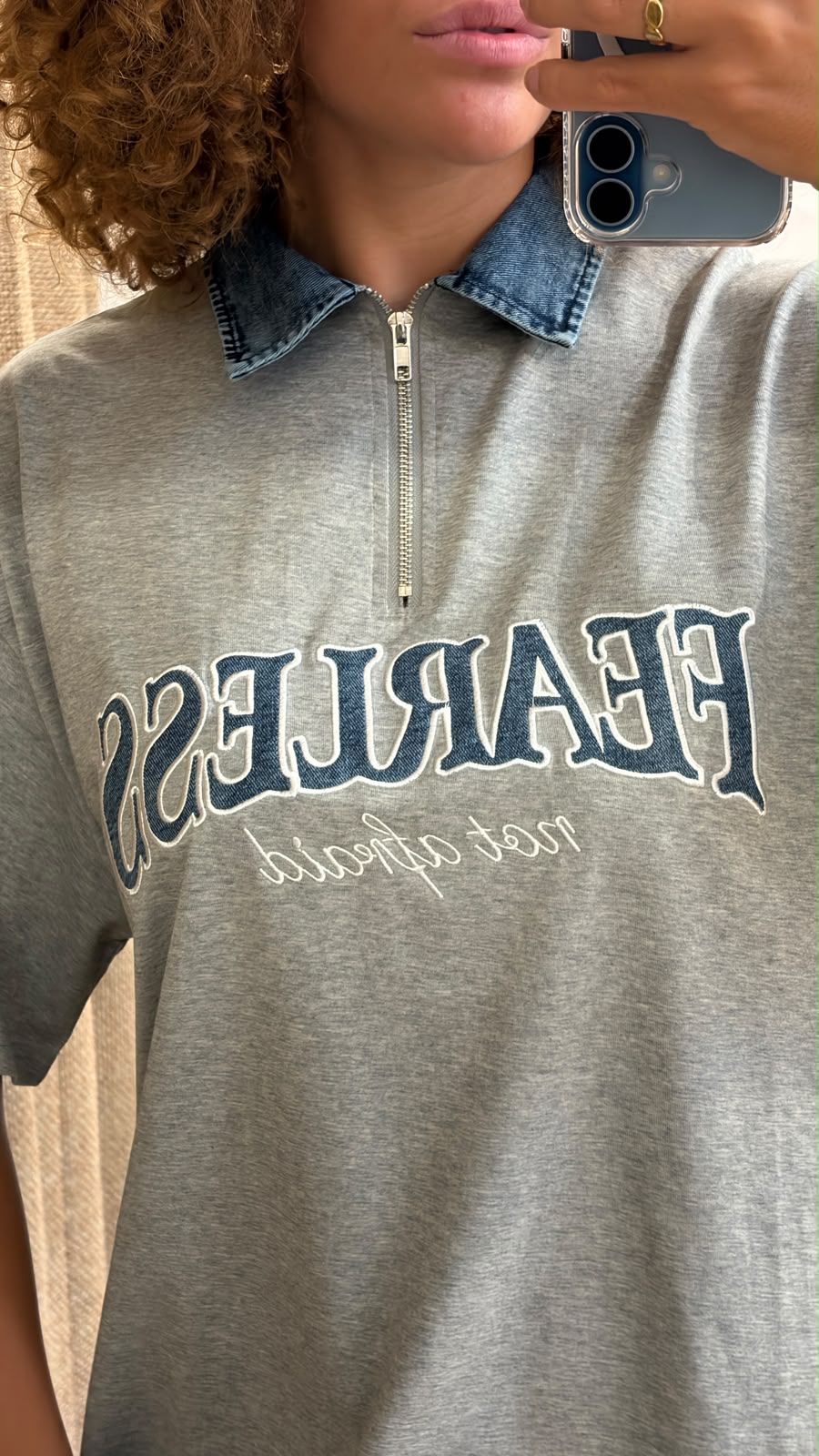 Polo oversize Samo gris